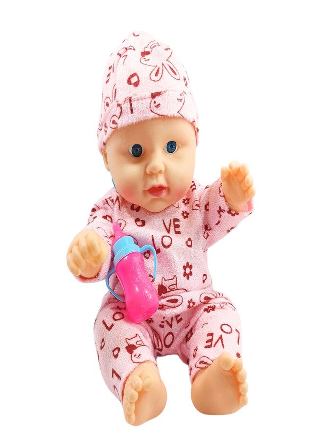Ladli Realistic Newborn Baby Doll with Feeding Toy for Kids and Gift for Kids (Pink) - Image 5